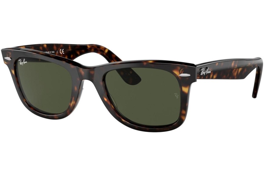 Zonnebril Ray-Ban Wayfarer RB2140 135931 Vierkant Havana