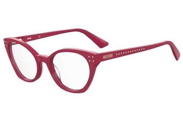 Brillen Moschino MOS582 C9A Cat Eye Rood