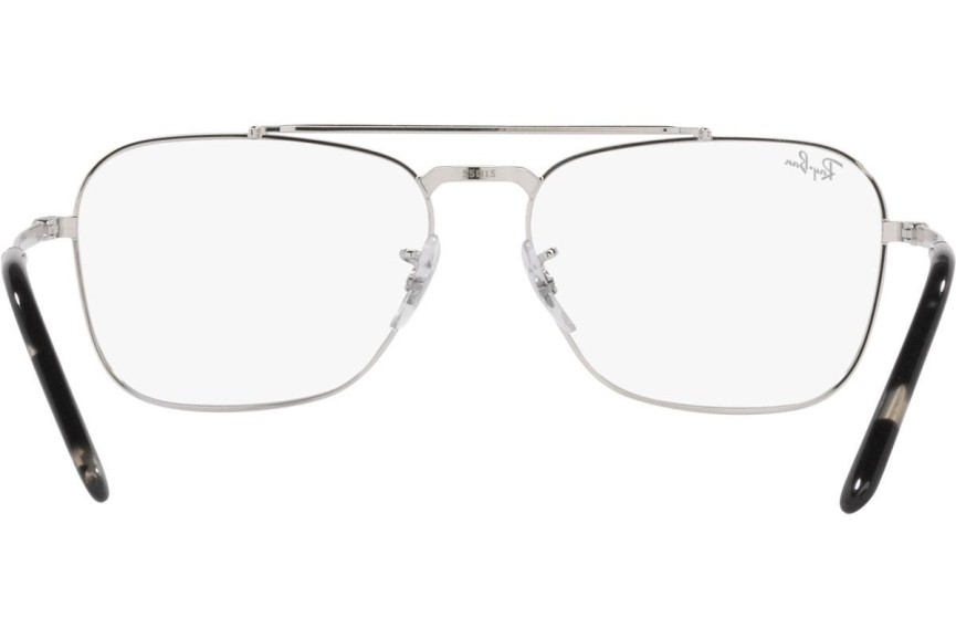 Brillen Ray-Ban New Caravan RX3636V 2501 Vierkant Zilver