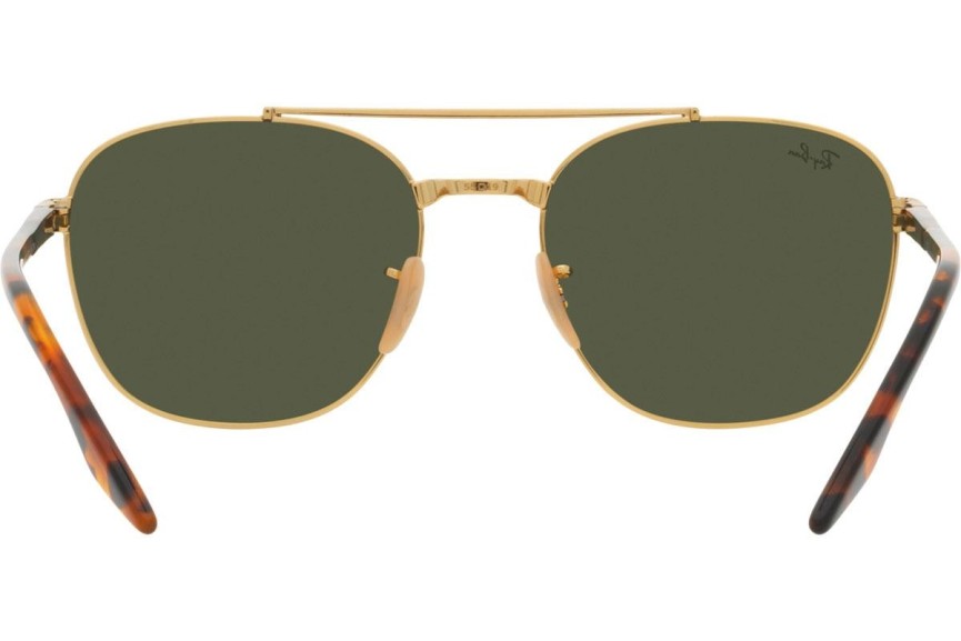 Zonnebril Ray-Ban RB3688 001/31 Vierkant Goud