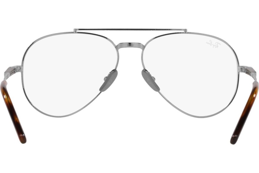 Brillen Ray-Ban Aviator Titanium Titanium Collection RX8225V 1224 Pilot Zilver