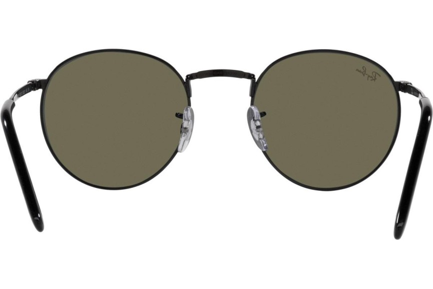 Zonnebril Ray-Ban New Round RB3637 002/G1 Ronde Zwart