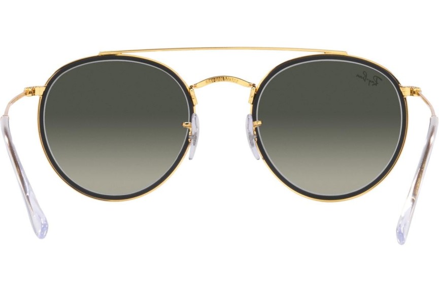 Zonnebril Ray-Ban Round Double Bridge RB3647N 923871 Ronde Goud