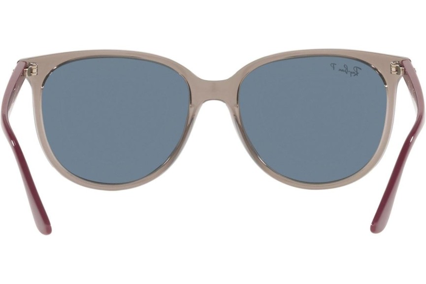 Zonnebril Ray-Ban RB4378 65722V Polarized Vierkant Grijs