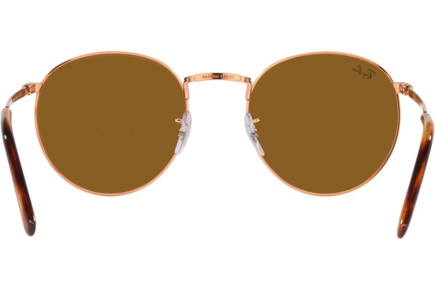 Zonnebril Ray-Ban New Round RB3637 920233 Ronde Goud