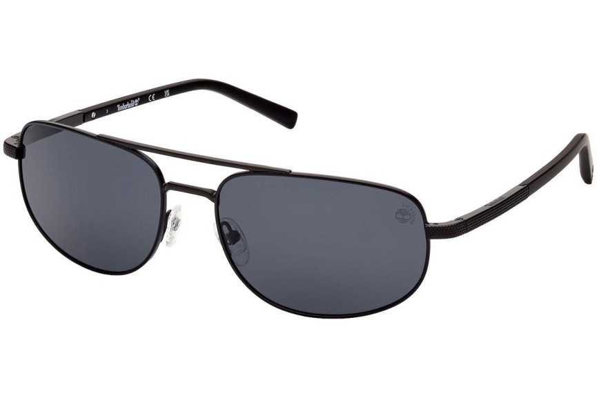 Zonnebril Timberland TB9285 02D Polarized Rechthoekige Zwart