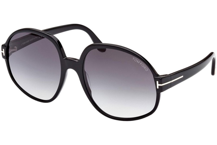 Zonnebril Tom Ford FT0991 01B Ronde Zwart