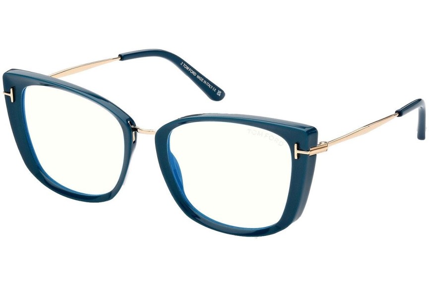 Brillen Tom Ford FT5816-B 089 Cat Eye Blauw