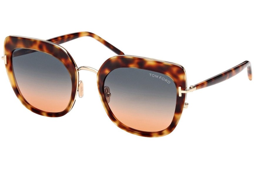 Zonnebril Tom Ford FT0945 53P Vierkant Havana