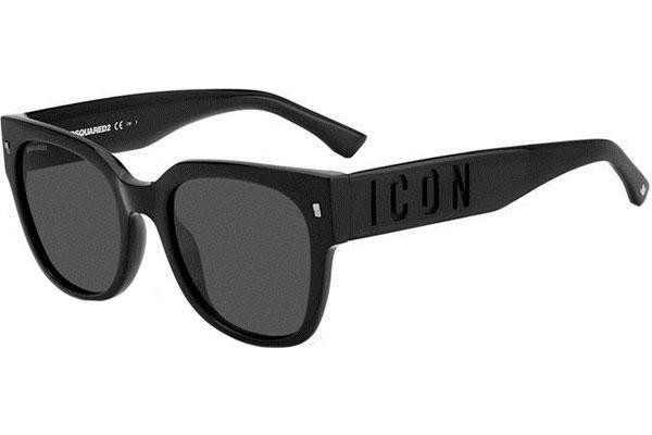 Zonnebril Dsquared2 ICON0005/S 807/IR Vierkant Zwart