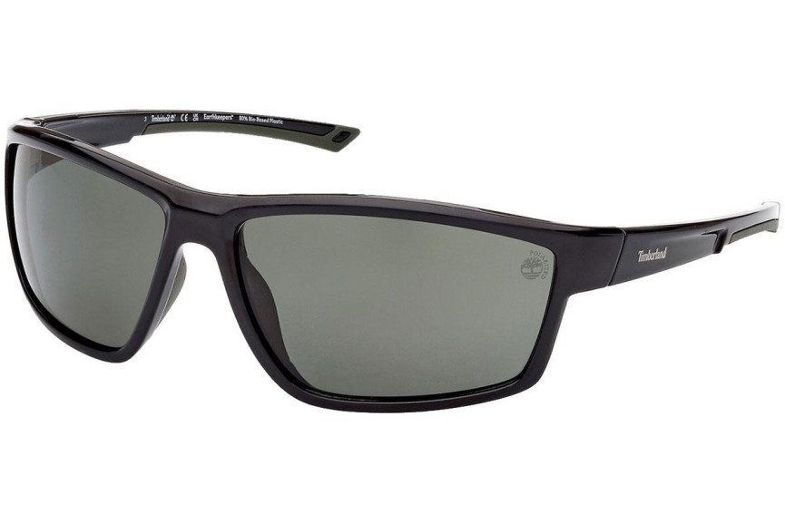 Zonnebril Timberland TB9287 01R Polarized Rechthoekige Zwart