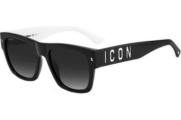 Zonnebril Dsquared2 ICON0004/S 80S/9O Vierkant Zwart