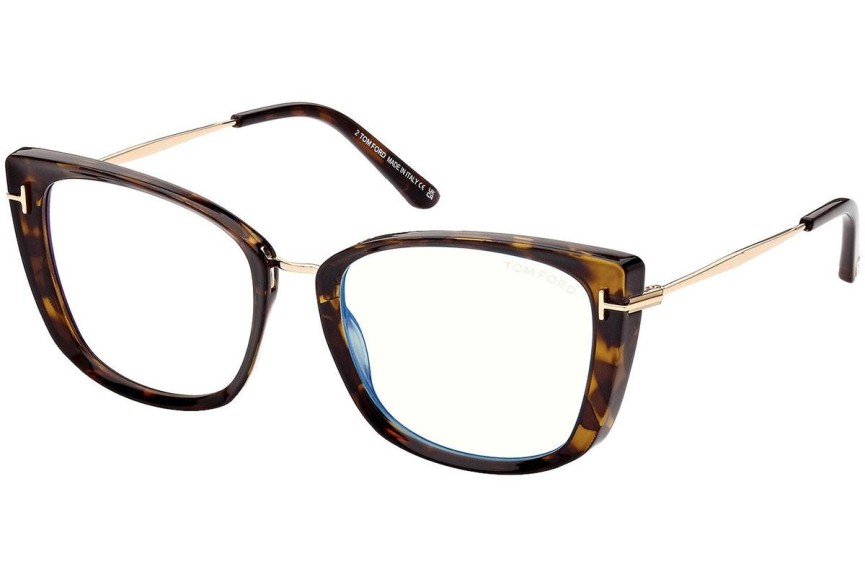 Brillen Tom Ford FT5816-B 052 Cat Eye Havana