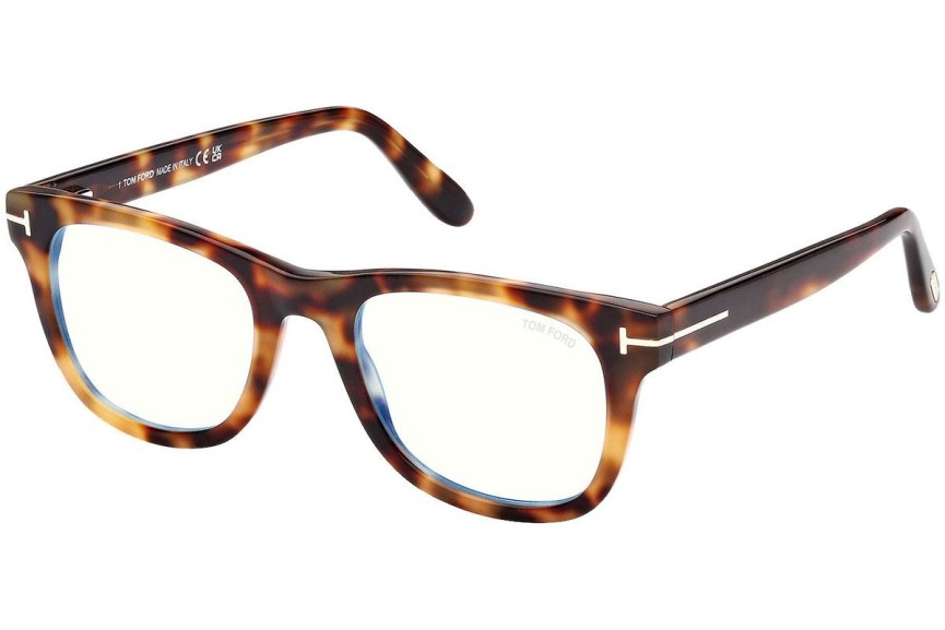 Brillen Tom Ford FT5820-B 053 Vierkant Havana