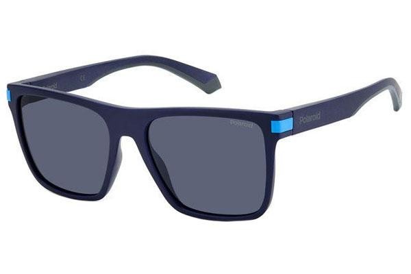 Zonnebril Polaroid PLD2128/S FLL/C3 Polarized Vierkant Blauw