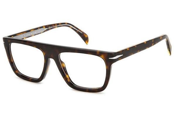 Brillen David Beckham DB7096 086 Flat Top Havana