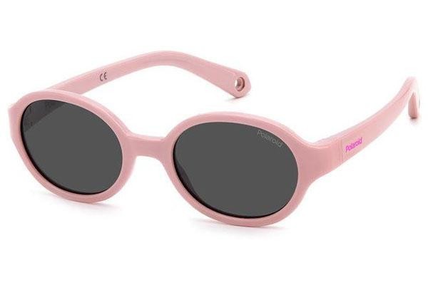 Zonnebril Polaroid Junior PLDK004/S 35J/M9 Polarized Ovaal Roze