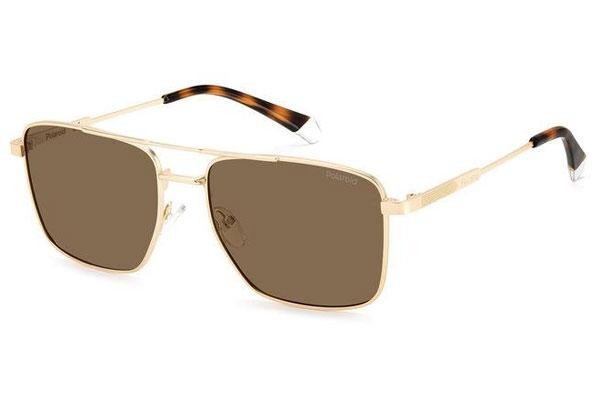 Zonnebril Polaroid PLD4134/S/X AOZ/SP Polarized Vierkant Goud