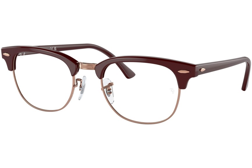 Brillen Ray-Ban Clubmaster RX5154 8230 Browline Rood