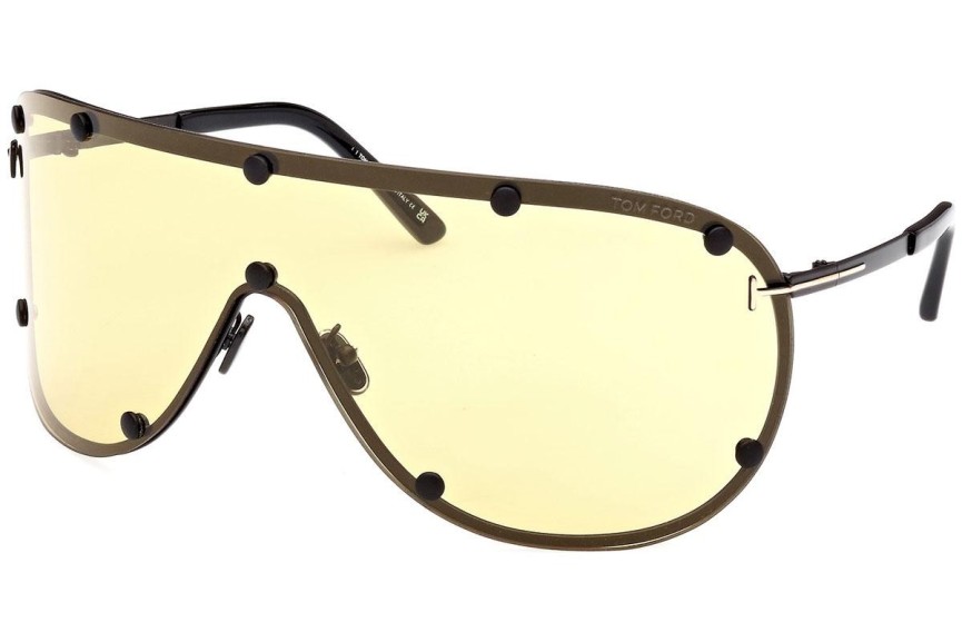 Zonnebril Tom Ford FT1043 02E Panorama | Shield Zwart