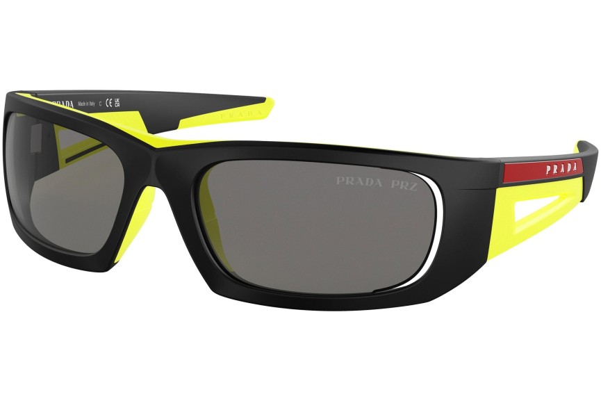 Zonnebril Prada Linea Rossa PS02YS 17G02G Polarized Rechthoekige Zwart