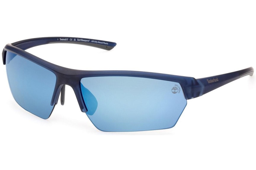 Zonnebril Timberland TB9294 91D Polarized Rechthoekige Blauw