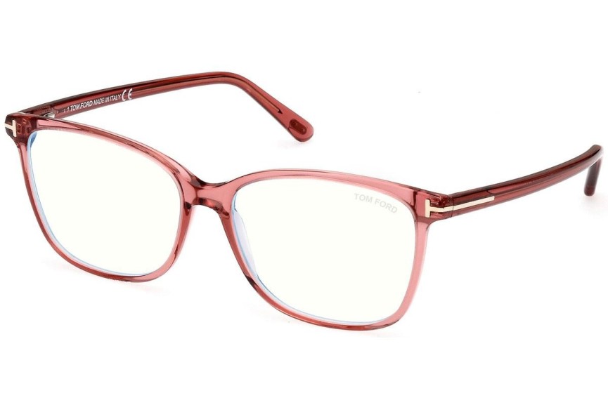 Brillen Tom Ford FT5842-B 074 Vierkant Roze