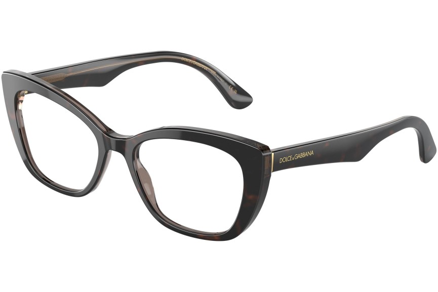 Brillen Dolce & Gabbana DG3360 3256 Cat Eye Havana