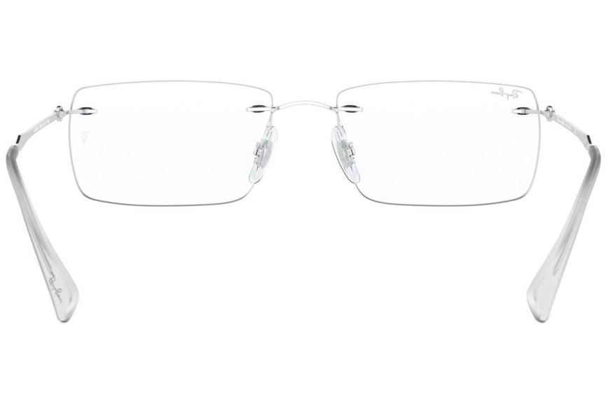 Brillen Ray-Ban RX8755 1002 Rechthoekige Zilver