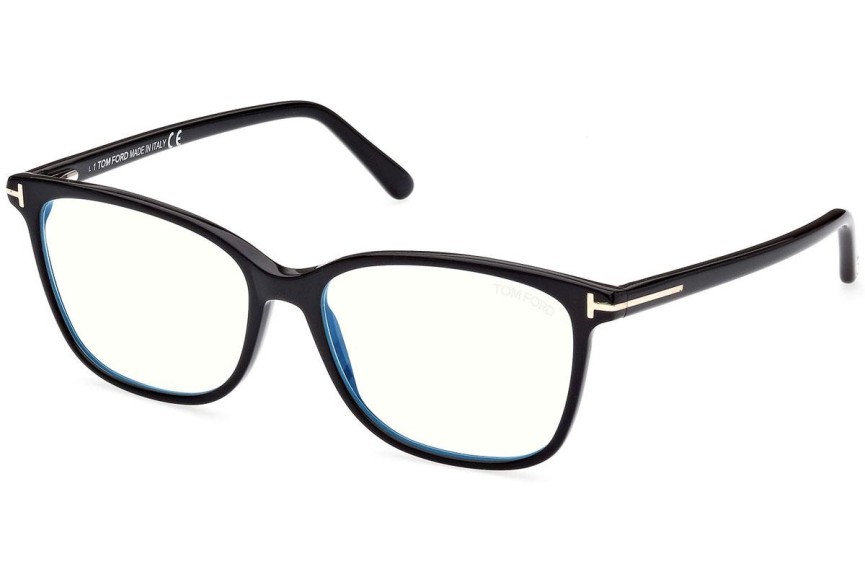 Brillen Tom Ford FT5842-B 001 Vierkant Zwart