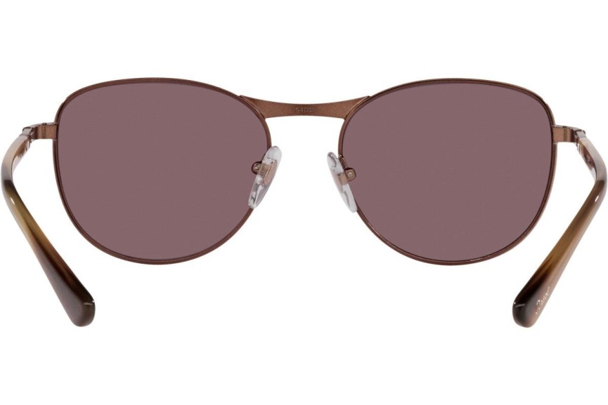 Zonnebril Persol PO1002S 1124AF Polarized Ronde Bruin