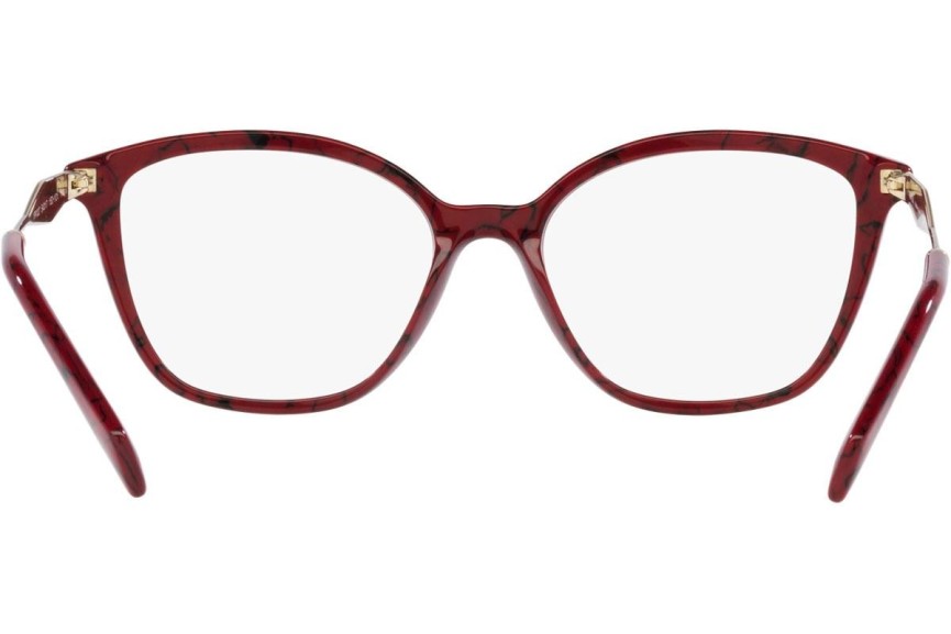 Brillen Prada PR02ZV 15D1O1 Cat Eye Rood