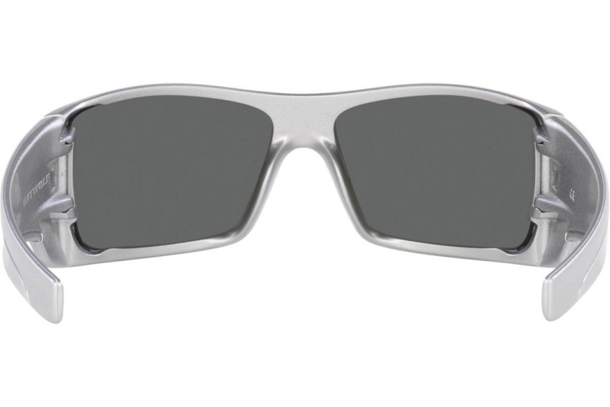 Zonnebril Oakley Batwolf X-Silver Collection OO9101-69 Polarized Rechthoekige Zilver