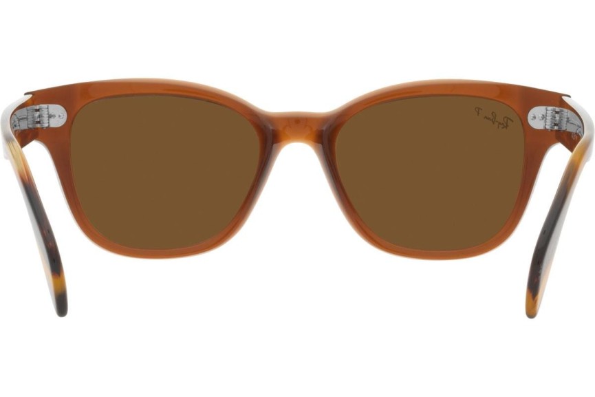 Zonnebril Ray-Ban RB0880S 664057 Polarized Vierkant Bruin