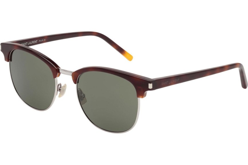 Zonnebril Saint Laurent SL108 002 Browline Havana