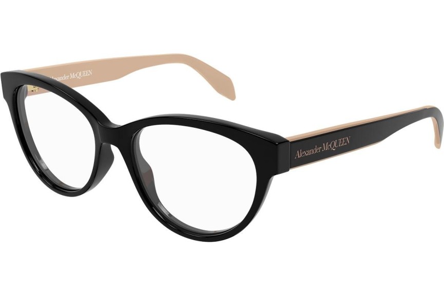 Brillen Alexander McQueen AM0359O 004 Cat Eye Zwart