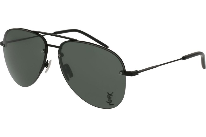 Zonnebril Saint Laurent CLASSIC11M 001 Pilot Zwart