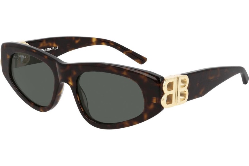 Zonnebril Balenciaga BB0095S 002 Cat Eye Havana