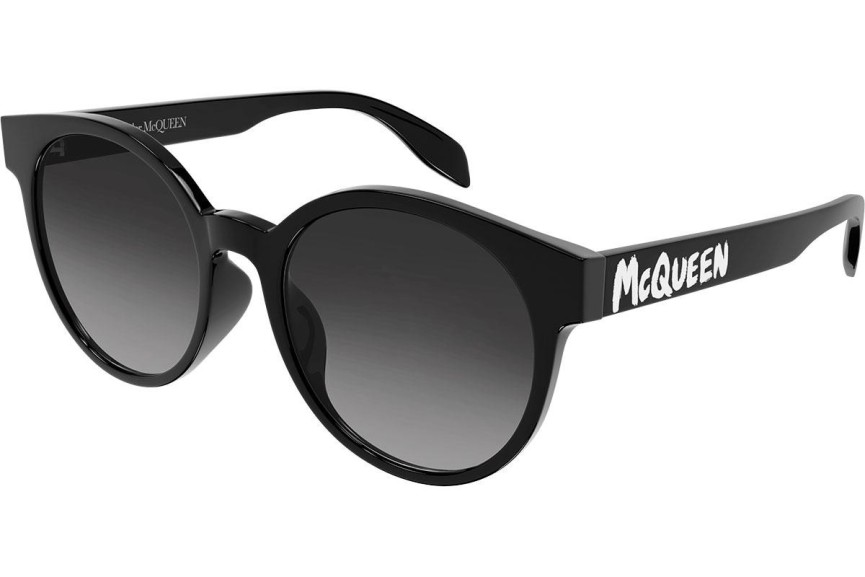 Zonnebril Alexander McQueen AM0349SA 001 Ronde Zwart