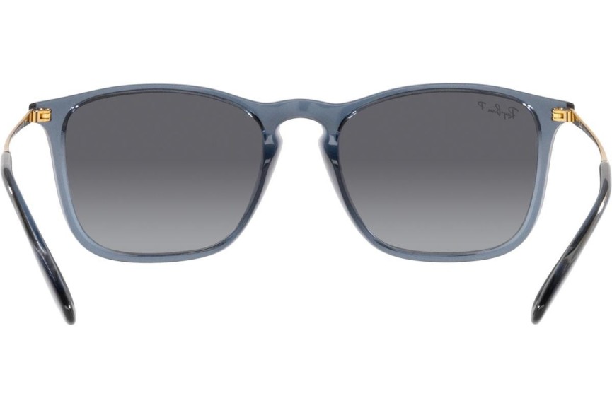 Zonnebril Ray-Ban Chris RB4187 6592T3 Polarized Vierkant Blauw