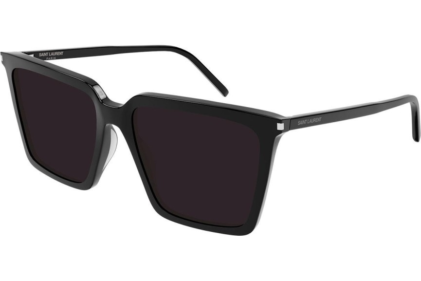 Zonnebril Saint Laurent SL474 001 Vierkant Zwart