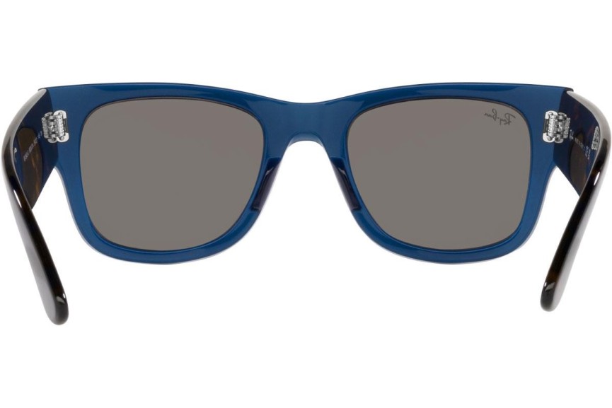 Zonnebril Ray-Ban Mega Wayfarer RB0840S 6638O4 Vierkant Blauw