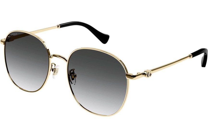 Zonnebril Gucci GG1142S 001 Ronde Goud