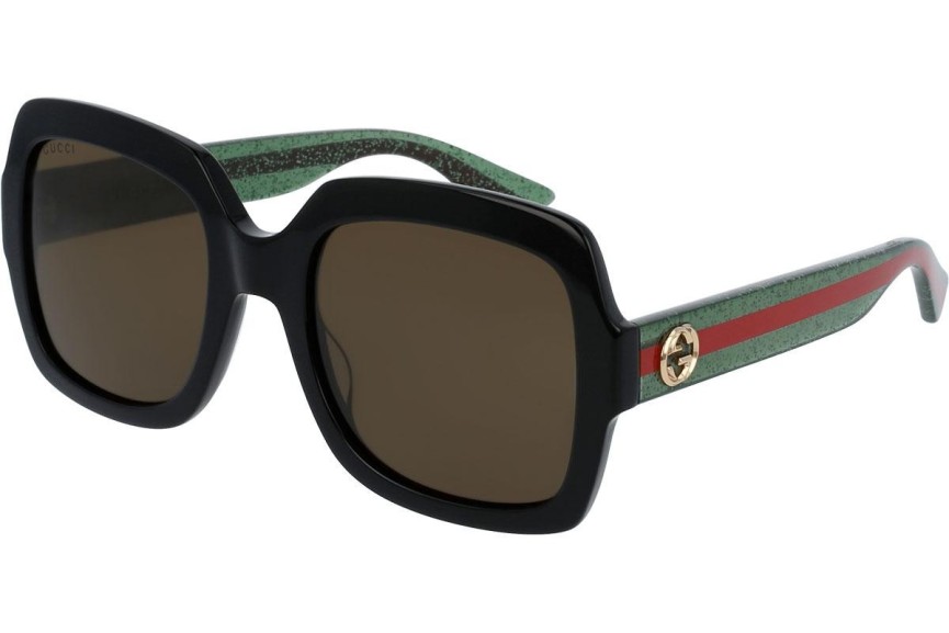 Zonnebril Gucci GG0036SN 002 Vierkant Zwart