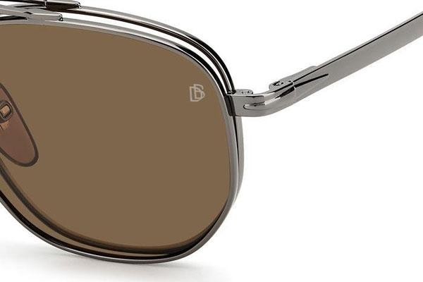 Brillen David Beckham DB1082/G/CS KJ1/HE Polarized Ronde Zilver