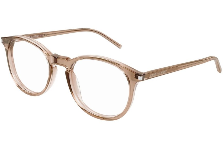 Brillen Saint Laurent SL106 013 Ronde Beige