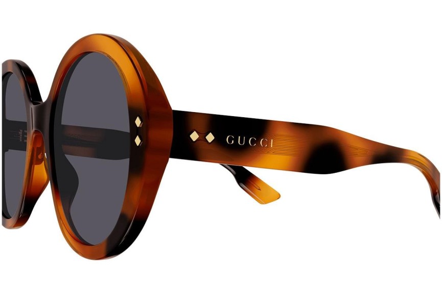 Zonnebril Gucci GG1081S 002 Ronde Havana