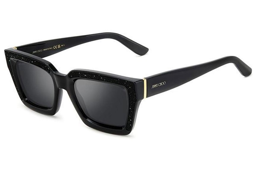 Zonnebril Jimmy Choo MEGS/S 807/T4 Rechthoekige Zwart