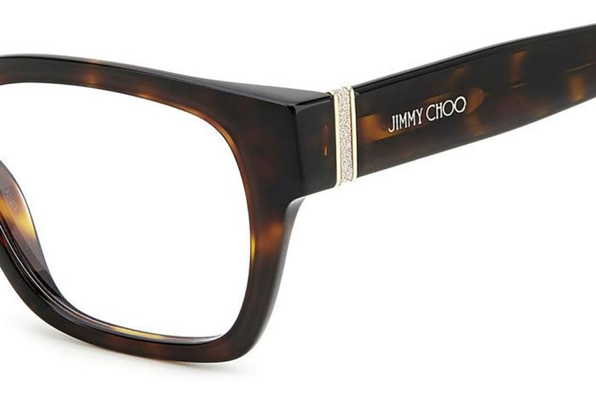 Brillen Jimmy Choo JC370 086 Rechthoekige Havana