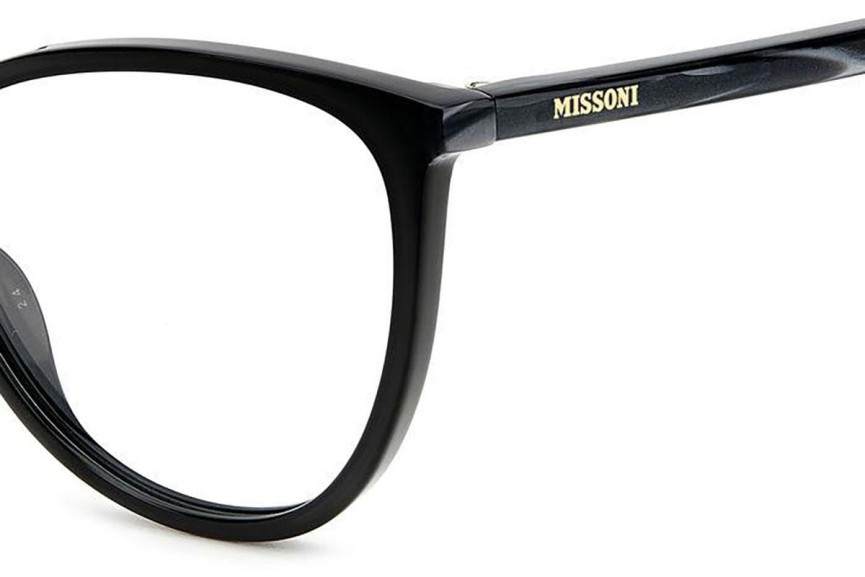 Brillen Missoni MIS0136 807 Cat Eye Zwart